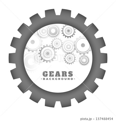technical gear wheel in motion background design 137488454