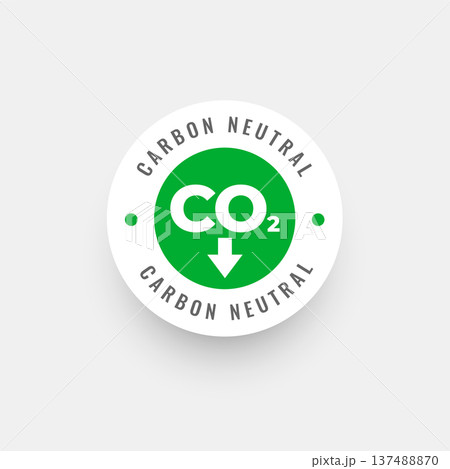 nature friendly carbon neutral reduction sticker design nature friendly carbon neutral reduction sticker design 137488870