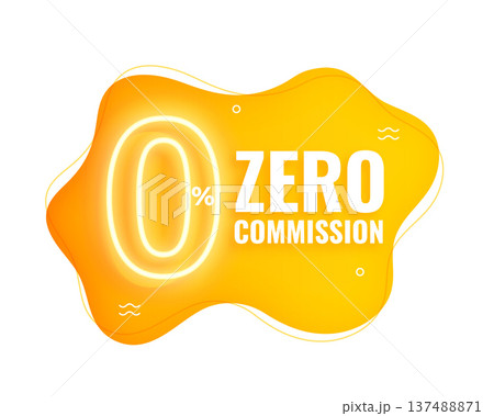 neon style 0 percent commission offer template design neon style 0 percent commission offer template design 137488871