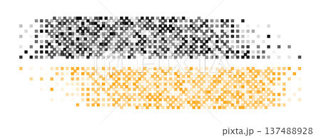 black orange pixelated dotted mosaic pattern background black orange pixelated dotted mosaic pattern background 137488928