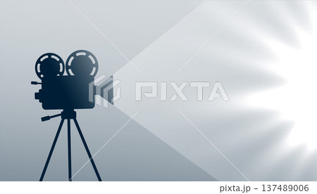 digital movie camera background with text space 137489006
