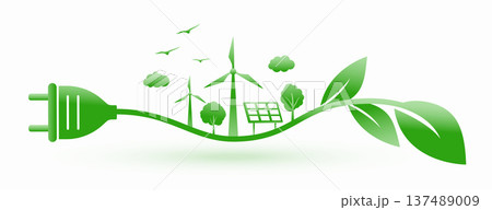 eco friendly green energy technology concept for sustainable ecosystem eco friendly green energy technology concept for sustainable ecosystem 137489009