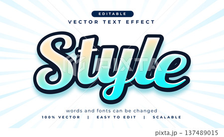 editable style text effect lettering mockup 137489015