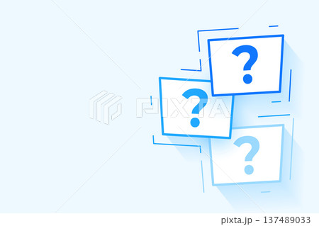 faq question mark concept background with text space 137489033