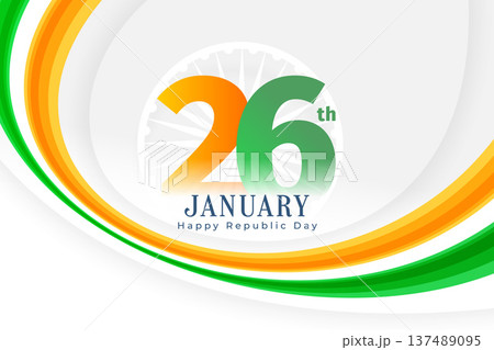 happy republic day of india 26th january wishes background with national flag happy republic day of india 26th january wishes background with national flag 137489095