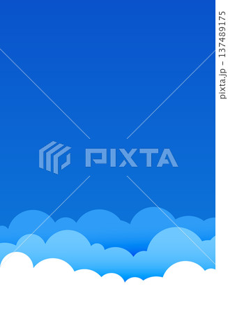 papercut style white clouds on sky blue background papercut style white clouds on sky blue background 137489175