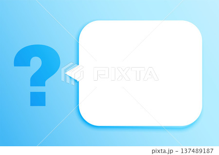 question mark symbol background for social talk with chat bubble 137489187