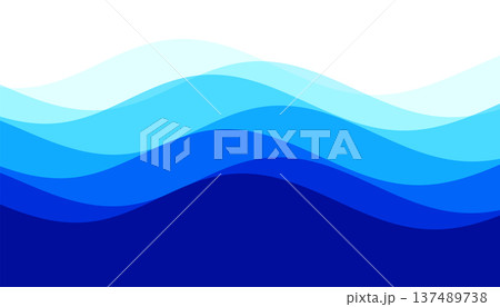 abstract and dynamic wavy motion blue banner abstract and dynamic wavy motion blue banner 137489738