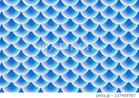 abstract white blue scallop fish scale pattern background abstract white blue scallop fish scale pattern background 137489767