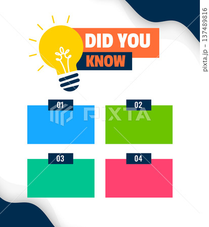 colorful did you know quiz multiple option template 137489816