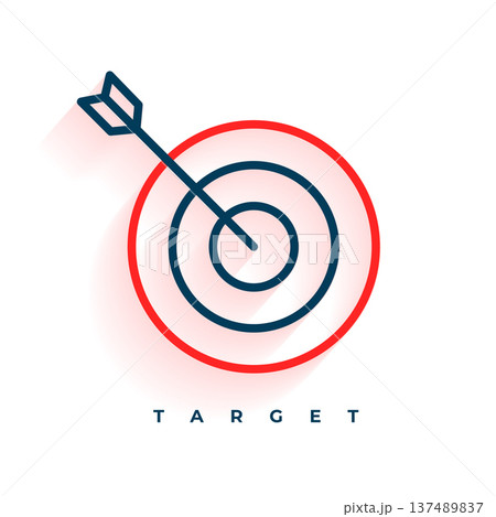 corporate leadership bullseye concept background for company success 137489837