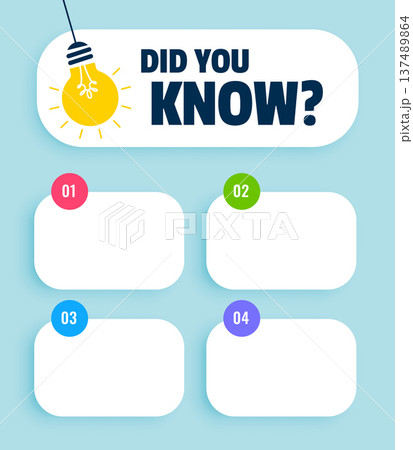 did you know quiz trivia option template 137489864