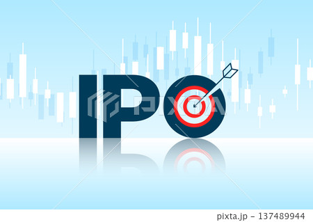 ipo initial public offering success target concept with financial market chart ipo initial public offering success target concept with financial market chart 137489944