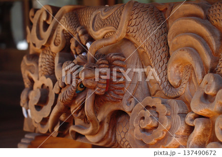 静岡県掛川市・龍尾神社の龍 137490672