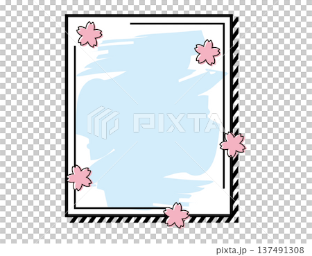 春の見出しイラスト 桜 ふきだし 春の見出しイラスト 桜 ふきだし 137491308