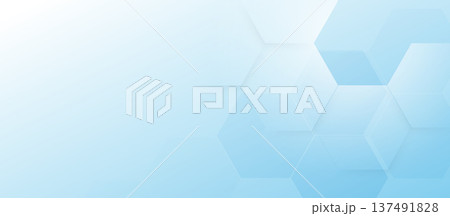 Abstract hexagonal pattern in soft blue gradients Abstract hexagonal pattern in soft blue gradients 137491828
