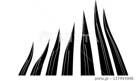 Black Solid High-Speed Elevator Silhouettes Set of Six on White Background Black Solid High-Speed Elevator Silhouettes Set of Six on White Background 137493986