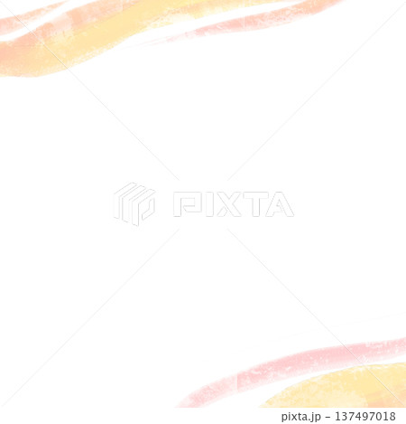 にじみ水彩の背景素材・ピンクのフレーム 137497018