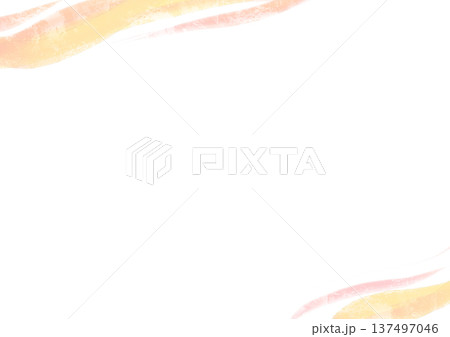 にじみ水彩の背景素材・ピンクのフレーム 137497046