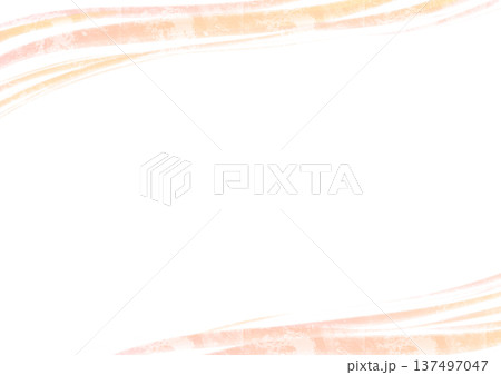 にじみ水彩の背景素材・ピンクのフレーム 137497047