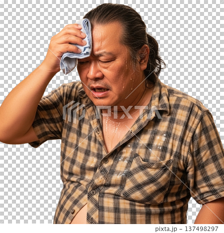 肥胖的長髮男子 肥胖的長髮男子 137498297