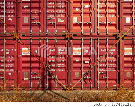 港風景 コンテナヤード 港風景 コンテナヤード 137499125