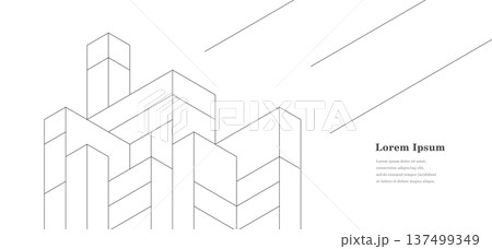 幾何学 抽象 建築 テクノロジー ビジネス 背景 137499349