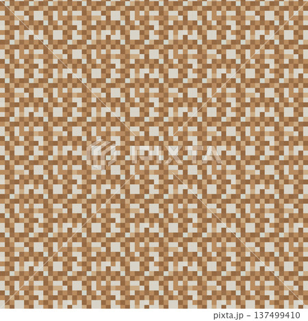 Earthy Terracotta Pixel Mosaic Textile Pattern Earthy Terracotta Pixel Mosaic Textile Pattern 137499410