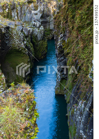 秋の宮崎県高千穂町 紅葉の高千穂峡 秋の宮崎県高千穂町 紅葉の高千穂峡 137499552
