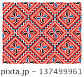 Ukrainian Alatyr Diamond Seamless Tile Pattern 137499961