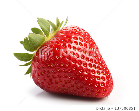 strawberries isolated on white background. One strawberry strawberries isolated on white background. One strawberry 137500851