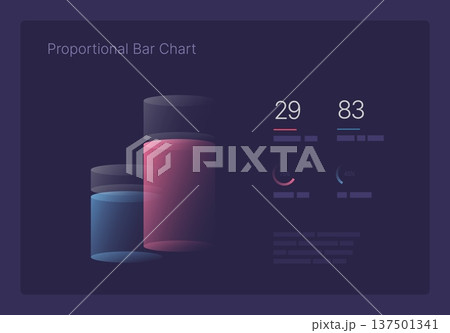 Infographic for business layout template, presentation and finance report. 137501341