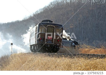 SL冬の湿原号　釧網本線　SL列車　蒸気機関車　C11 171 137503215