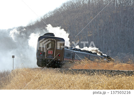 SL冬の湿原号　釧網本線　SL列車　蒸気機関車　C11 171 137503216