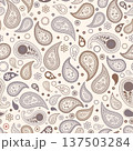 Vintage Paisley Seamless Pattern Traditional Oriental Background 137503284
