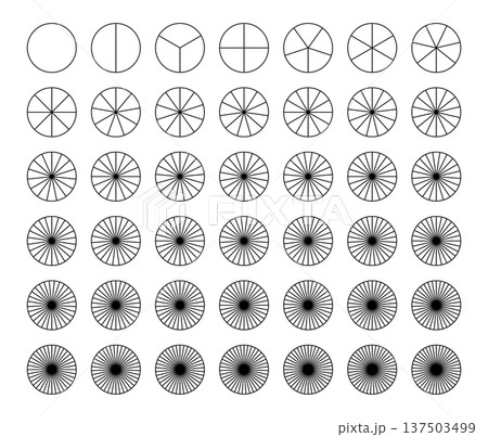 Parts of diagram wheel from 1 to 42. Pie chart. Coaching blank. Sectors divide the circle on 42 equal parts. Segmented charts. Black outline graphics. Pie charts, pizza charts collection. Segments Parts of diagram wheel from 1 to 42. Pie chart. Coaching blank. Sectors divide the circle on 42 equal parts. Segmented charts. Black outline graphics. Pie charts, pizza charts collection. Segments 137503499