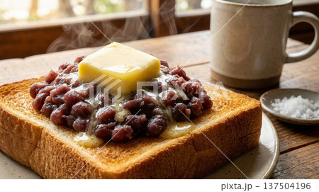 あんバタートースト 137504196