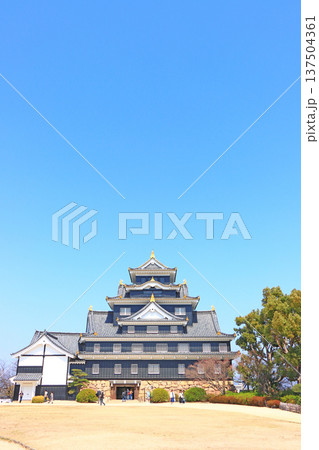 岡山県岡山市、岡山城の風景 137504361