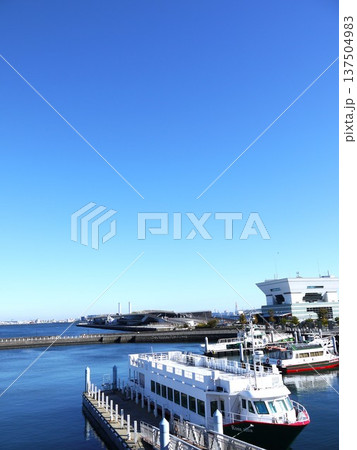 青空が広がる大さん橋 青空が広がる大さん橋 137504983