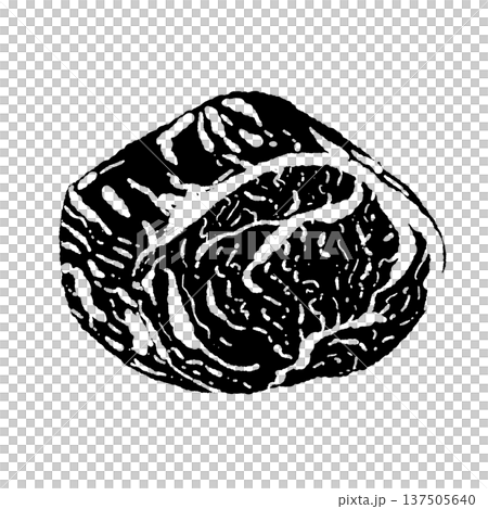 霜降り和牛サーロインブロック肉（モノクロ） 137505640