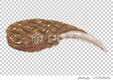 Bone-in tomahawk steak (grilled meat) 137505650