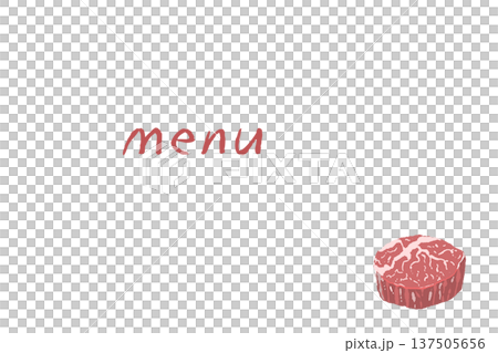Thick fillet steak menu template (small) Thick fillet steak menu template (small) 137505656