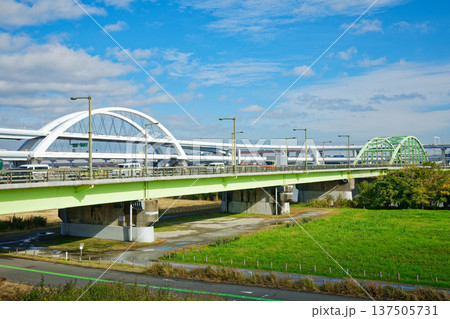 五色桜大橋と河北ジャンクション 137505731