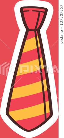 Striped necktie graduation accessory design 137507557