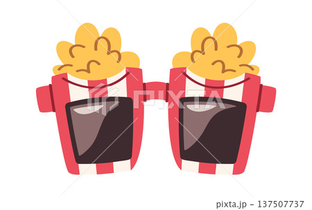 Party sunglasses popcorn cool design 137507737