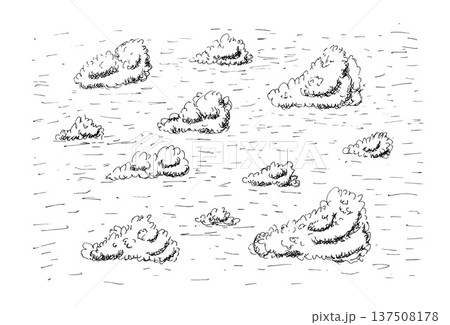 Hand-drawn cloud sketches in vintage pen. Vector illustration set with outline doodles, retro ink drawings for weather design and sky background. Scribble clouds isolated Hand-drawn cloud sketches in vintage pen. Vector illustration set with outline doodles, retro ink drawings for weather design and sky background. Scribble clouds isolated 137508178