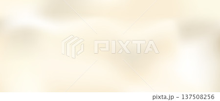 Nacre or pearl gradient background with warm beige gradation and soft light texture. Opalescent ivory silk for elegant cosmetic packaging and banner vector bg 137508256