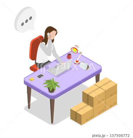 3D Isometric Flat Vector Illustration of Reseller and Distributor, E-commerce and Marketplace Business. Item 2 3D Isometric Flat Vector Illustration of Reseller and Distributor, E-commerce and Marketplace Business. Item 2 137508772