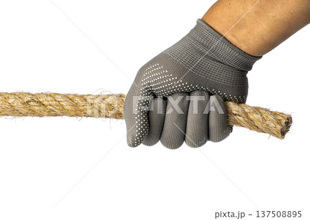 Strong Hand Gripping Sturdy Heavy Duty Rope for Enhanced Grip and Safety During Heavy Lifting Tasks in Industrial Settings Strong Hand Gripping Sturdy Heavy Duty Rope for Enhanced Grip and Safety During Heavy Lifting Tasks in Industrial Settings 137508895