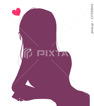 大人っぽい女性 恋 シルエット 大人っぽい女性 恋 シルエット 137509041